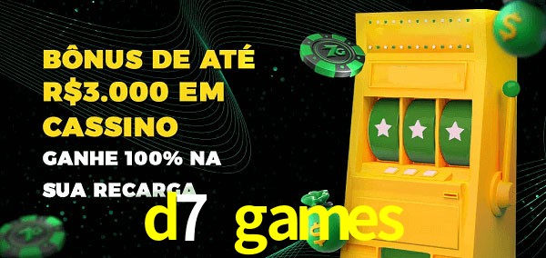 d7 games melhor bônus de depósito